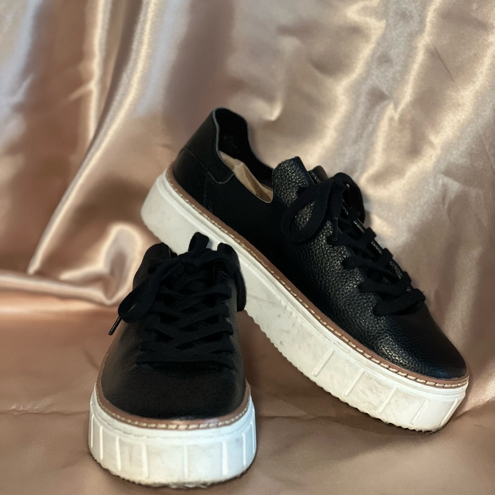 Vince Camuto Black Sneakers with White Sole